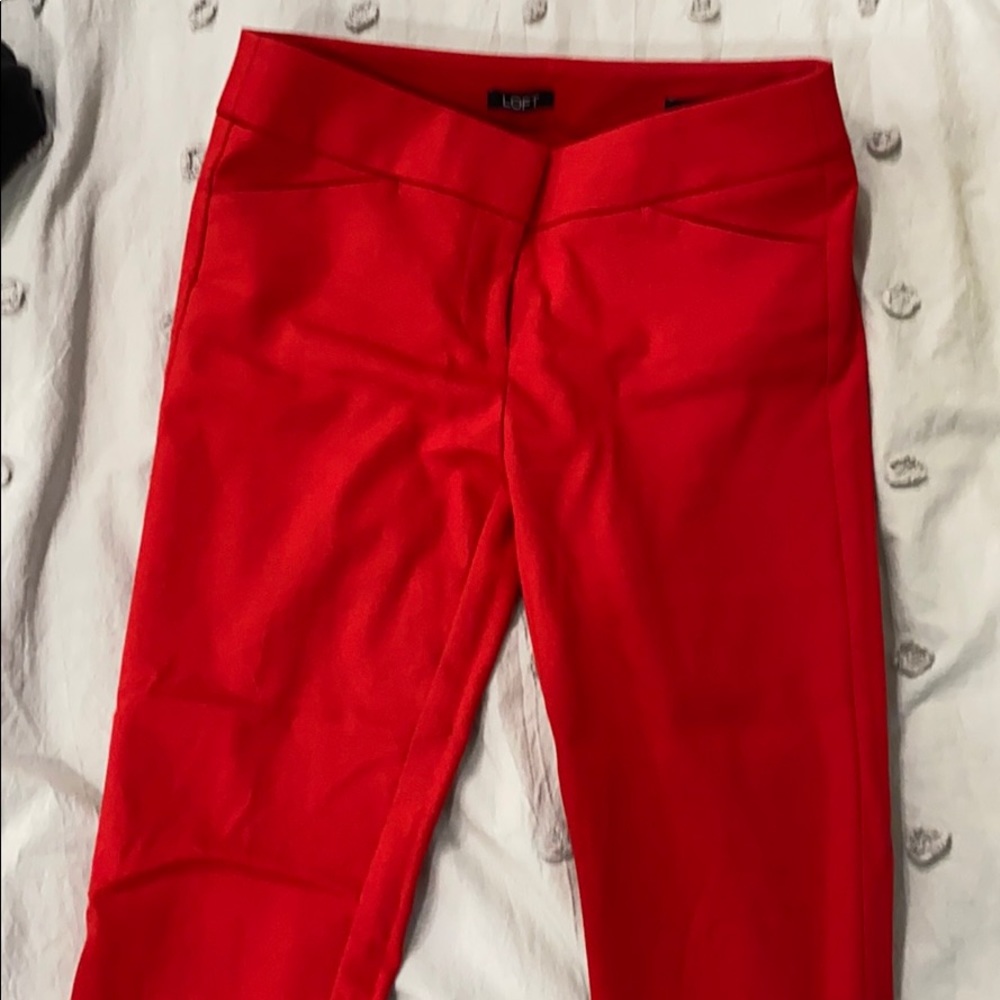 Red Loft Pants